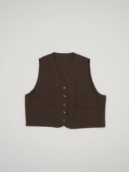 Rootbound Vest in Granite Brown